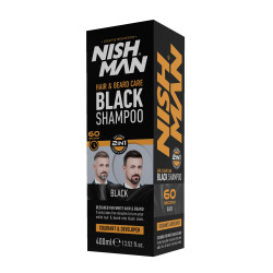 Nishman Beyaz Kapatıcı Şampuan – 60 Saniyede Siyah Saç ve Sakallar 400 ml