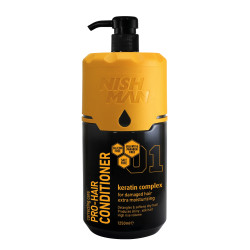 Nishman Silikon Ve Paraben Içermeyen Keratin Özlü Saç Bakım Kremi 1250 ml